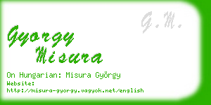 gyorgy misura business card